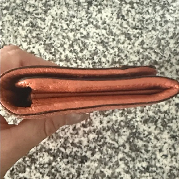 Chloe Leather Orange Wallet